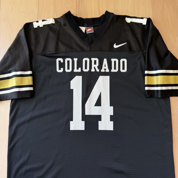 Vintage Colorado Buffaloes Jersey Large Black 90s Nike Football Joel Klatt - Picture 3 of 8